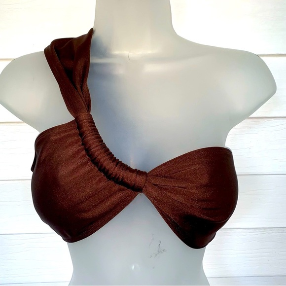 Zaful Other - Size Large Zaful Brown One-Shoulder Bikini Top New with Tags